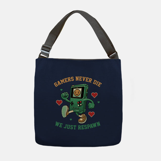 Gamers Respawn-None-Adjustable Tote-Bag-gorillafamstudio