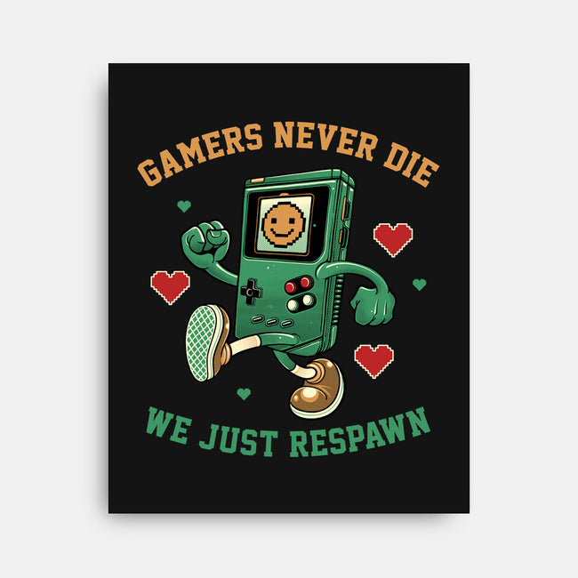 Gamers Respawn-None-Stretched-Canvas-gorillafamstudio