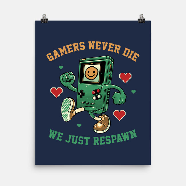 Gamers Respawn-None-Matte-Poster-gorillafamstudio