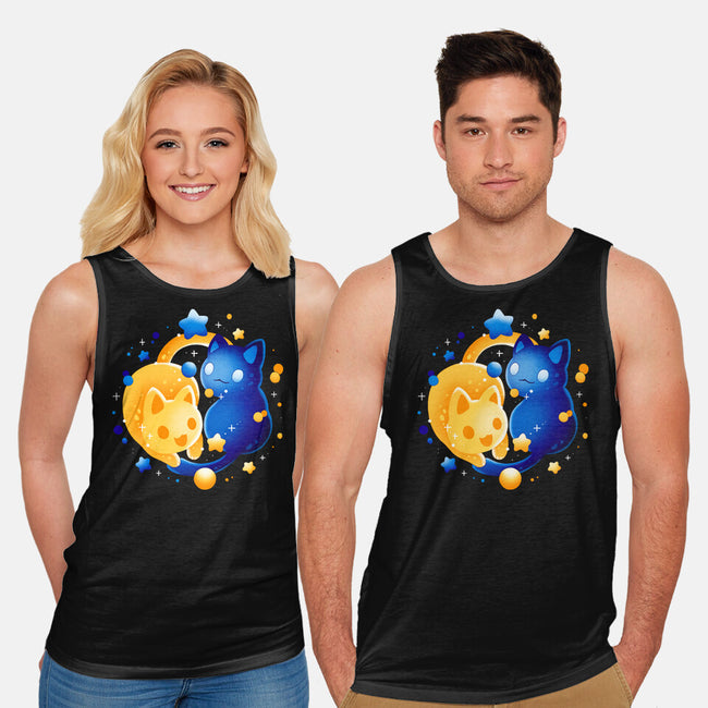 Sun Moon Kittens-Unisex-Basic-Tank-Vallina84