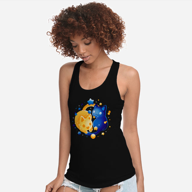 Sun Moon Kittens-Womens-Racerback-Tank-Vallina84