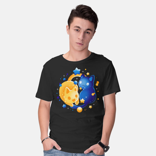 Sun Moon Kittens-Mens-Basic-Tee-Vallina84