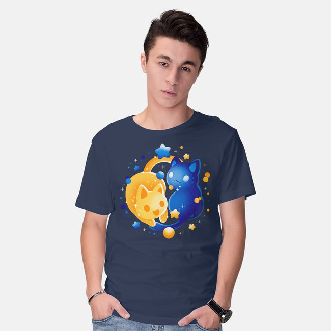 Sun Moon Kittens-Mens-Basic-Tee-Vallina84