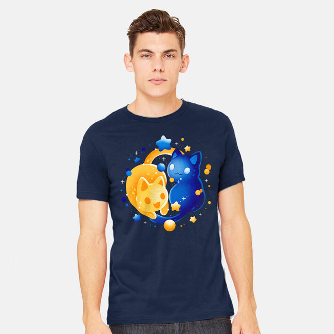 Sun Moon Kittens-Mens-Heavyweight-Tee-Vallina84