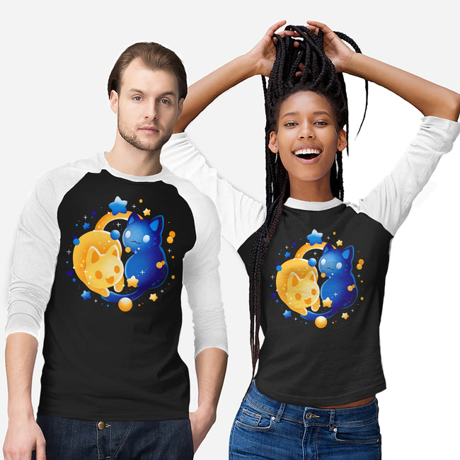 Sun Moon Kittens-Unisex-Baseball-Tee-Vallina84