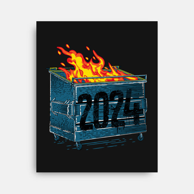 Dumpster 2024-None-Stretched-Canvas-rocketman_art