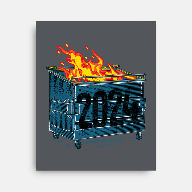 Dumpster 2024-None-Stretched-Canvas-rocketman_art