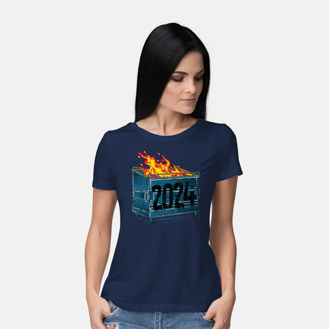 Dumpster 2024-Womens-Basic-Tee-rocketman_art