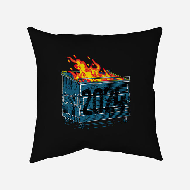 Dumpster 2024-None-Removable Cover-Throw Pillow-rocketman_art