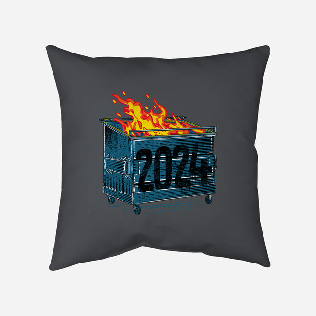 Dumpster 2024-None-Removable Cover-Throw Pillow-rocketman_art