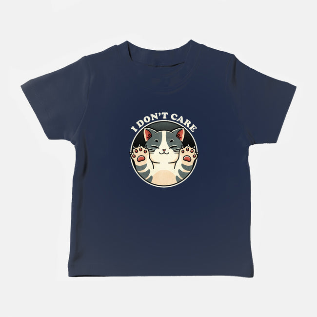 I Don't Care Cat-Baby-Basic-Tee-fanfreak1