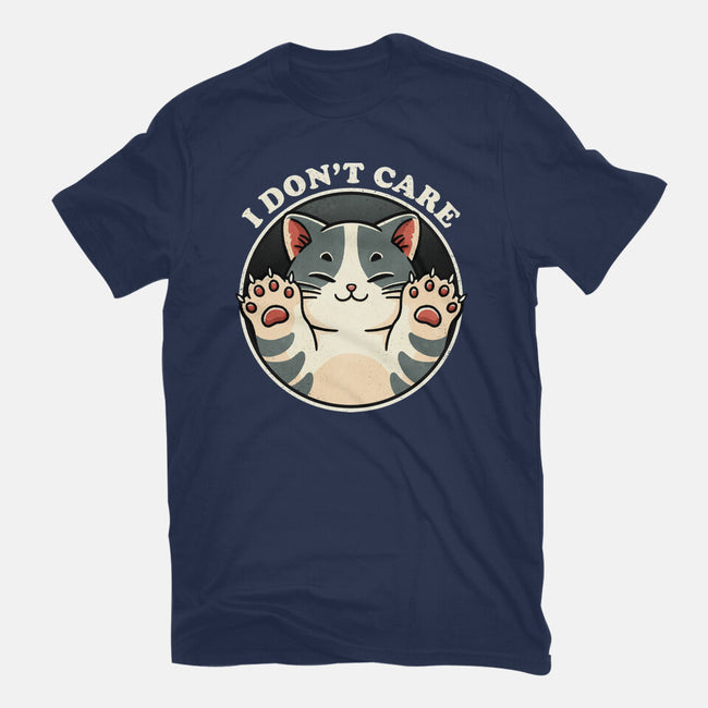 I Don't Care Cat-Mens-Basic-Tee-fanfreak1