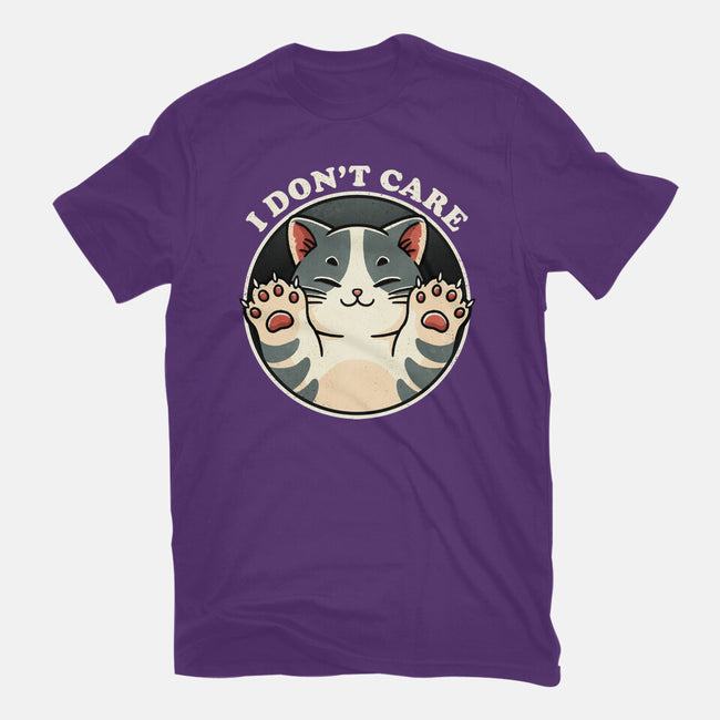 I Don't Care Cat-Mens-Basic-Tee-fanfreak1