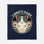 I Don't Care Cat-None-Fleece-Blanket-fanfreak1