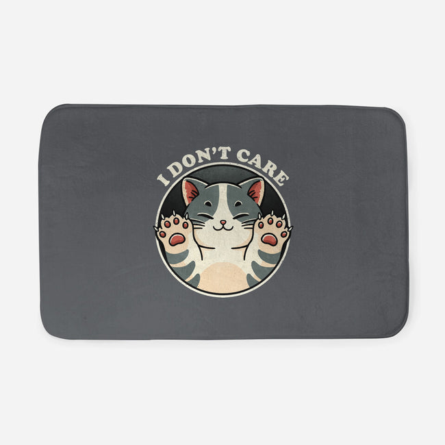 I Don't Care Cat-None-Memory Foam-Bath Mat-fanfreak1