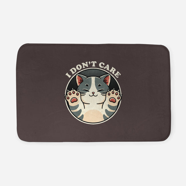 I Don't Care Cat-None-Memory Foam-Bath Mat-fanfreak1