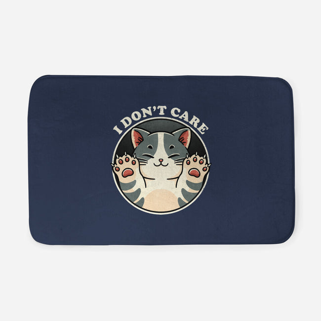 I Don't Care Cat-None-Memory Foam-Bath Mat-fanfreak1