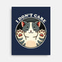 I Don't Care Cat-None-Stretched-Canvas-fanfreak1