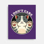 I Don't Care Cat-None-Stretched-Canvas-fanfreak1