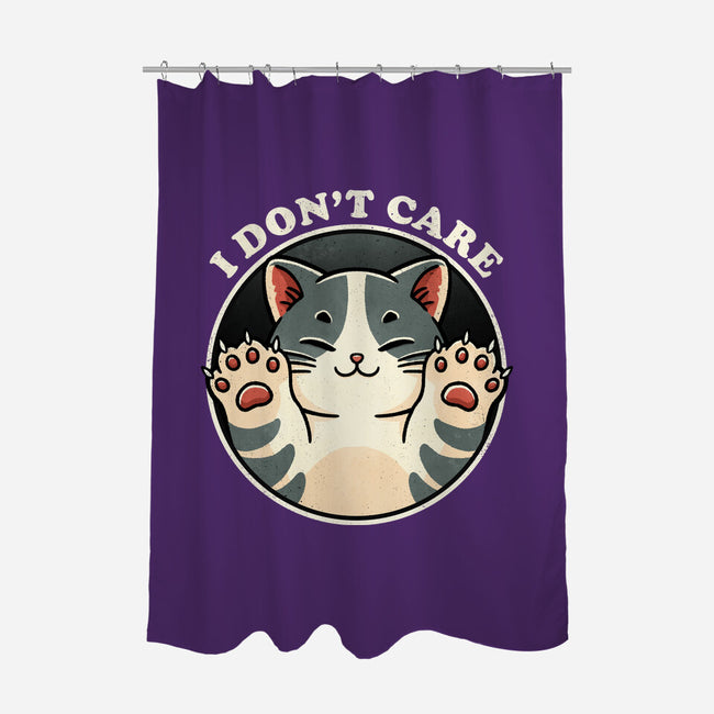 I Don't Care Cat-None-Polyester-Shower Curtain-fanfreak1