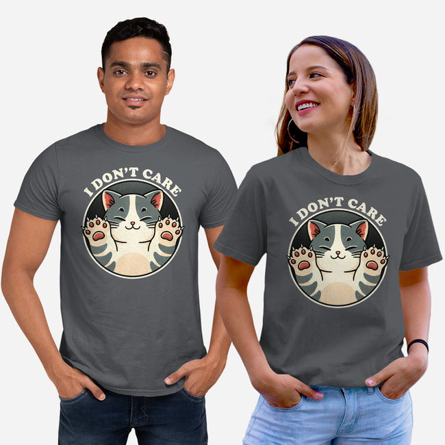 I Don't Care Cat-Unisex-Basic-Tee-fanfreak1