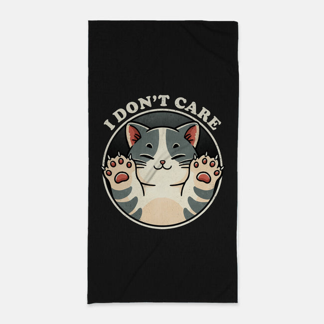 I Don't Care Cat-None-Beach-Towel-fanfreak1