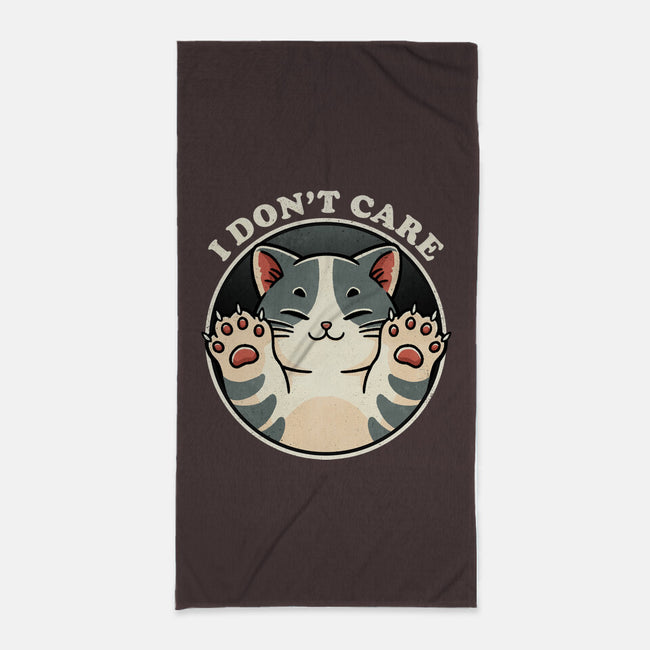 I Don't Care Cat-None-Beach-Towel-fanfreak1