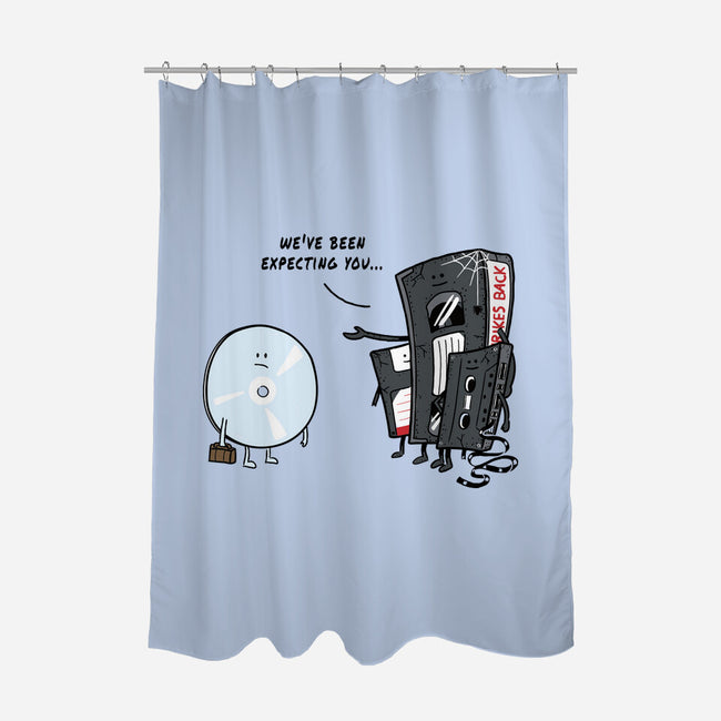 Getting Old-None-Polyester-Shower Curtain-Gamma-Ray