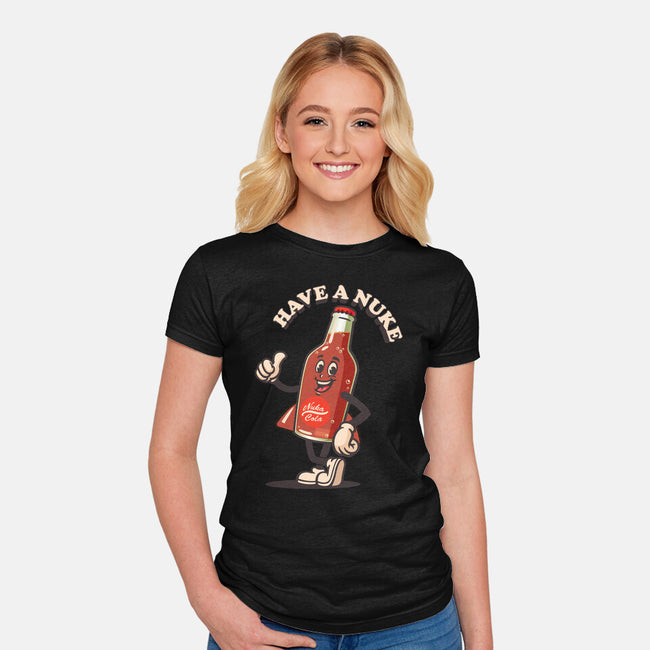 Have A Nuke-Womens-Fitted-Tee-Wookie Mike