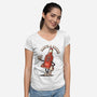 Have A Nuke-Womens-V-Neck-Tee-Wookie Mike