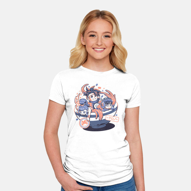 Chrono Bowl-Womens-Fitted-Tee-eduely