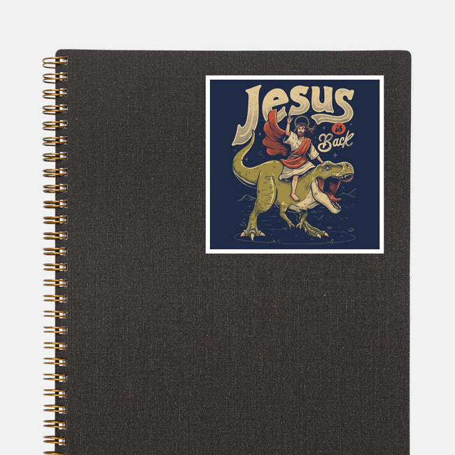 Jesus Is Back-None-Glossy-Sticker-eduely