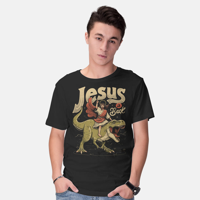 Jesus Is Back-Mens-Basic-Tee-eduely