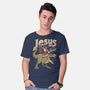 Jesus Is Back-Mens-Basic-Tee-eduely