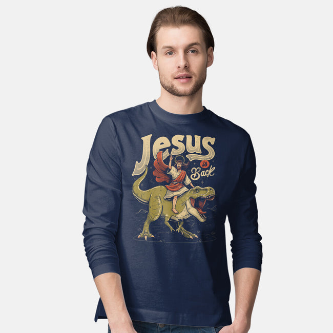 Jesus Is Back-Mens-Long Sleeved-Tee-eduely