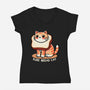 Pure Bread Cat-Womens-V-Neck-Tee-fanfreak1