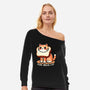 Pure Bread Cat-Womens-Off Shoulder-Sweatshirt-fanfreak1