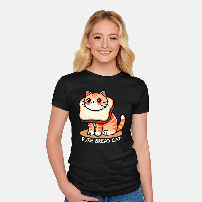 Pure Bread Cat-Womens-Fitted-Tee-fanfreak1