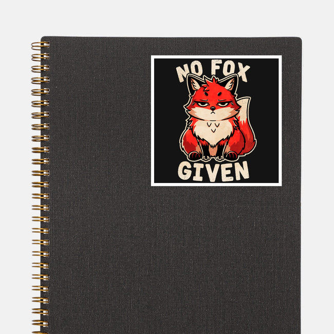 No Fox Given-None-Glossy-Sticker-fanfreak1