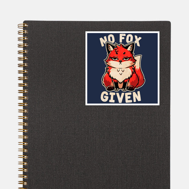 No Fox Given-None-Glossy-Sticker-fanfreak1