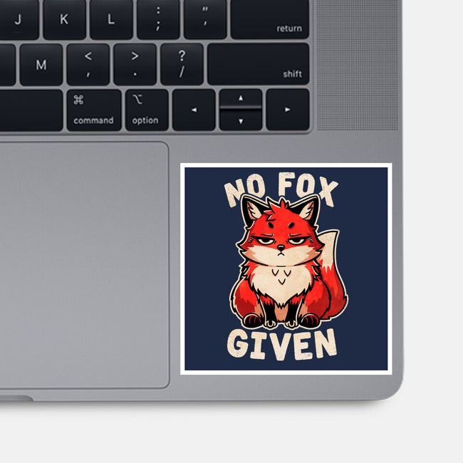 No Fox Given-None-Glossy-Sticker-fanfreak1