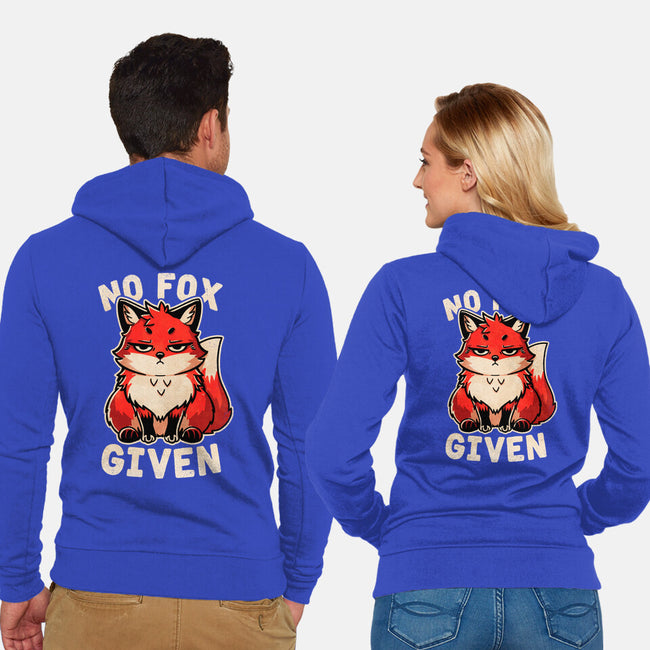 No Fox Given-Unisex-Zip-Up-Sweatshirt-fanfreak1