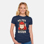 No Fox Given-Womens-Fitted-Tee-fanfreak1