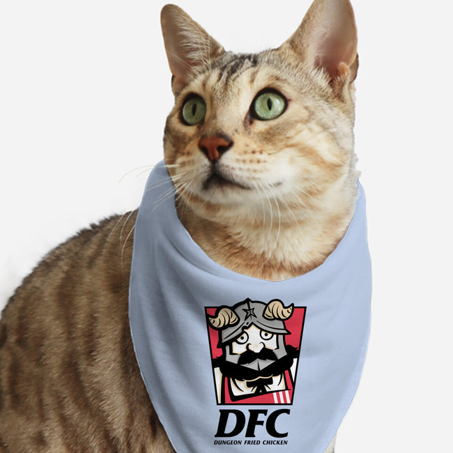 Dungeon Fried Chicken-Cat-Bandana-Pet Collar-Eilex Design