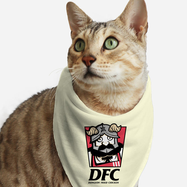 Dungeon Fried Chicken-Cat-Bandana-Pet Collar-Eilex Design