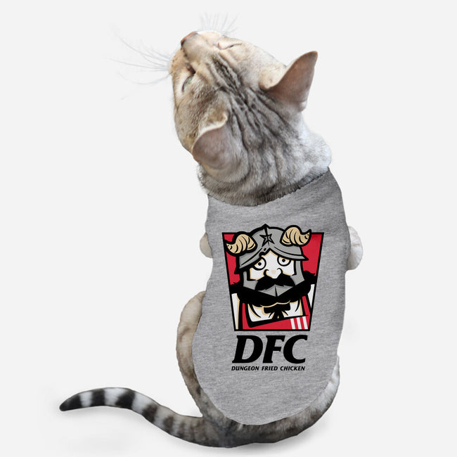 Dungeon Fried Chicken-Cat-Basic-Pet Tank-Eilex Design