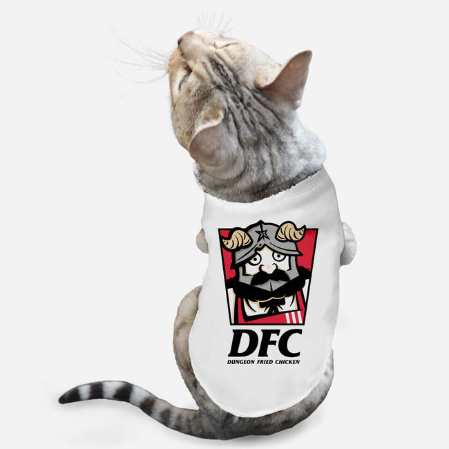 Dungeon Fried Chicken-Cat-Basic-Pet Tank-Eilex Design