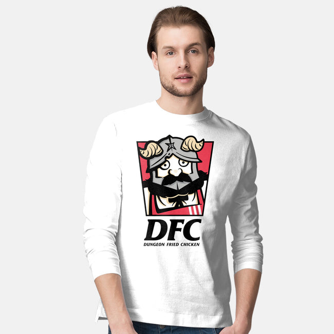 Dungeon Fried Chicken-Mens-Long Sleeved-Tee-Eilex Design