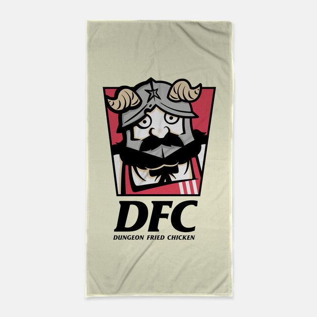 Dungeon Fried Chicken-None-Beach-Towel-Eilex Design