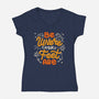 Be Where Your Feet Are-Womens-V-Neck-Tee-tobefonseca